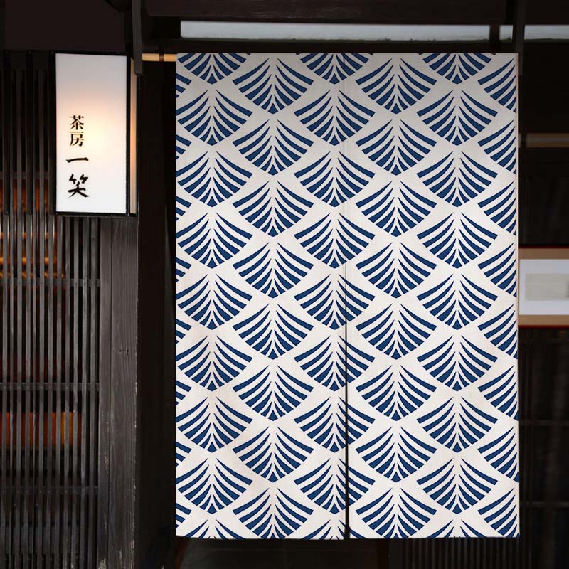 Waves Texture Japanese Noren D - Noren Curtain Doorway recension och pris
