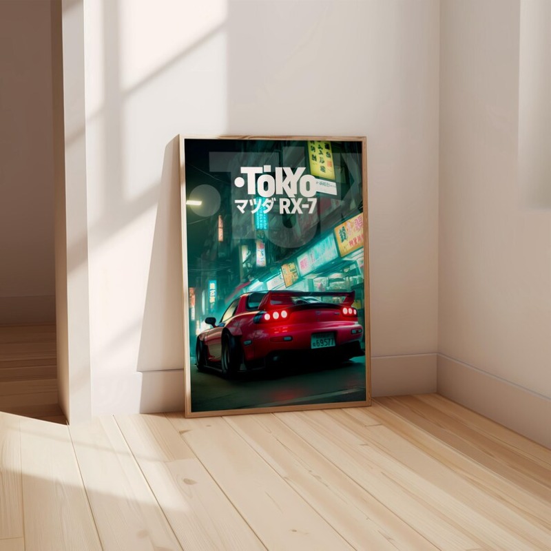 Vintage Tokyo JDM Car Poster N - Japanese Car Lifestyle recension och pris