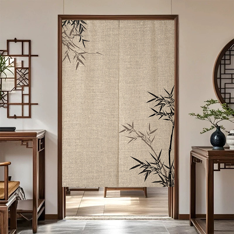 VIKAMA Ink Bamboo Noren Door C - Noren Curtain Doorway recension och pris