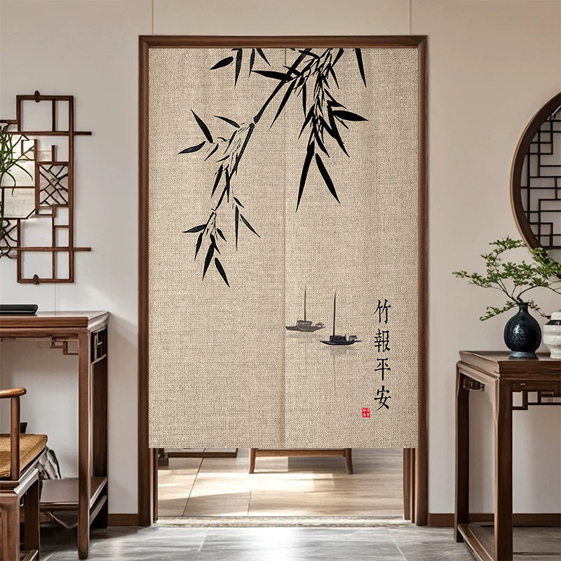 VIKAMA Ink Bamboo Noren Door C - Noren Curtain Doorway recension och pris