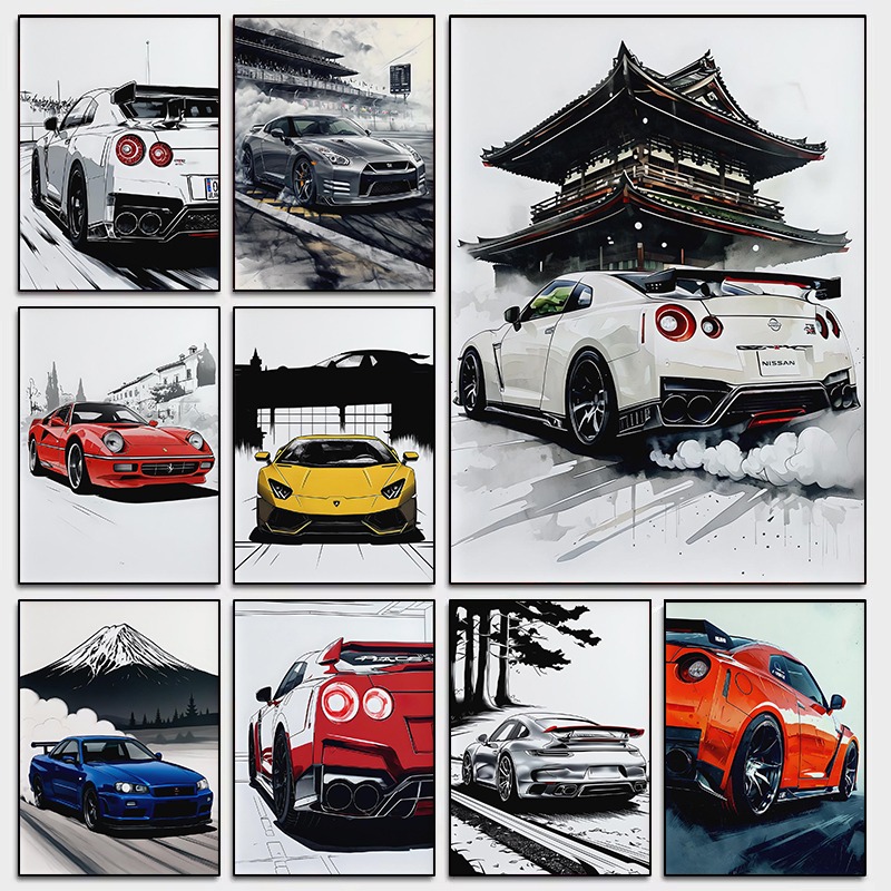 Japanese Style Supercar Wall A - Japanese Car Lifestyle recension och pris