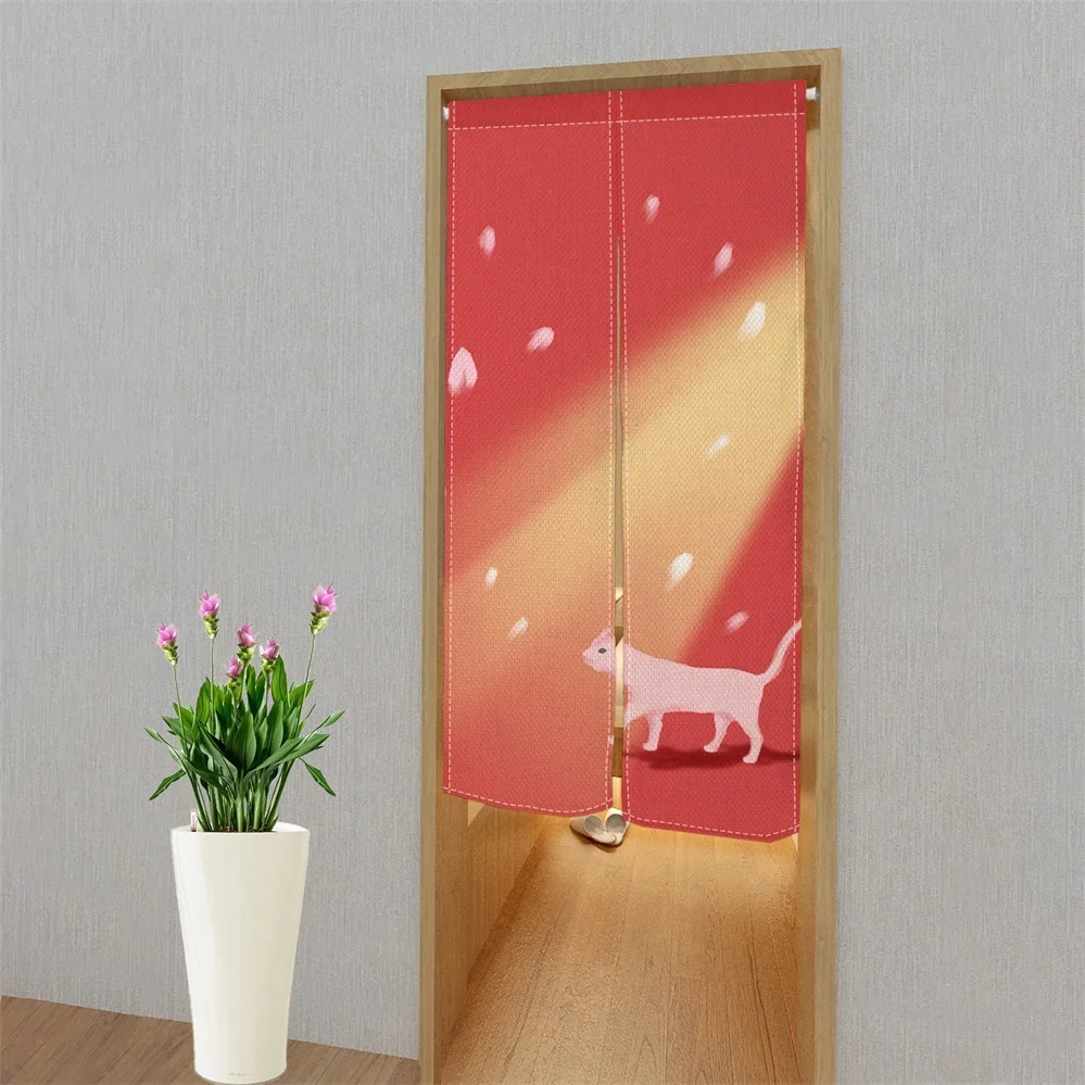 Cherry Blossom Door Curtain Ja - Noren Curtain Doorway recension och pris