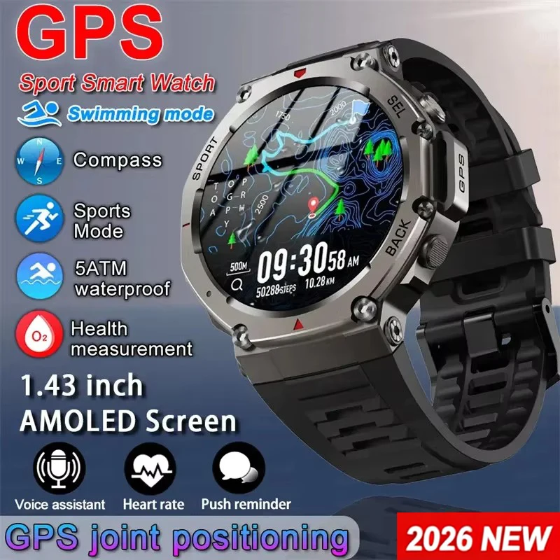 Men's Smart Watch GPS AMOLED T - Japanese Lifestyle Called recension och pris